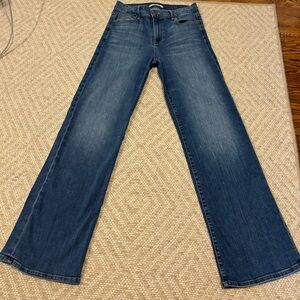 Fidelity Katie High-Waist Wide-Leg Light Wash Jeans